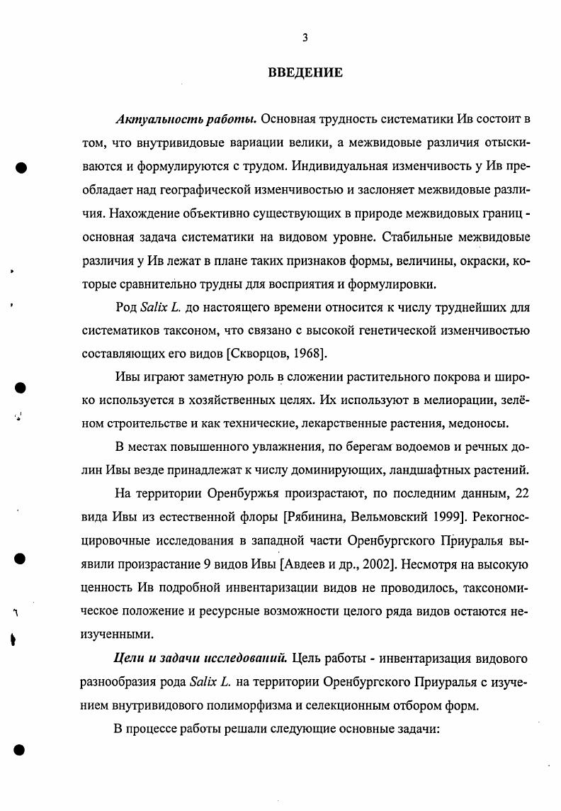 1.1. Значение систематических признаков у Ивы.