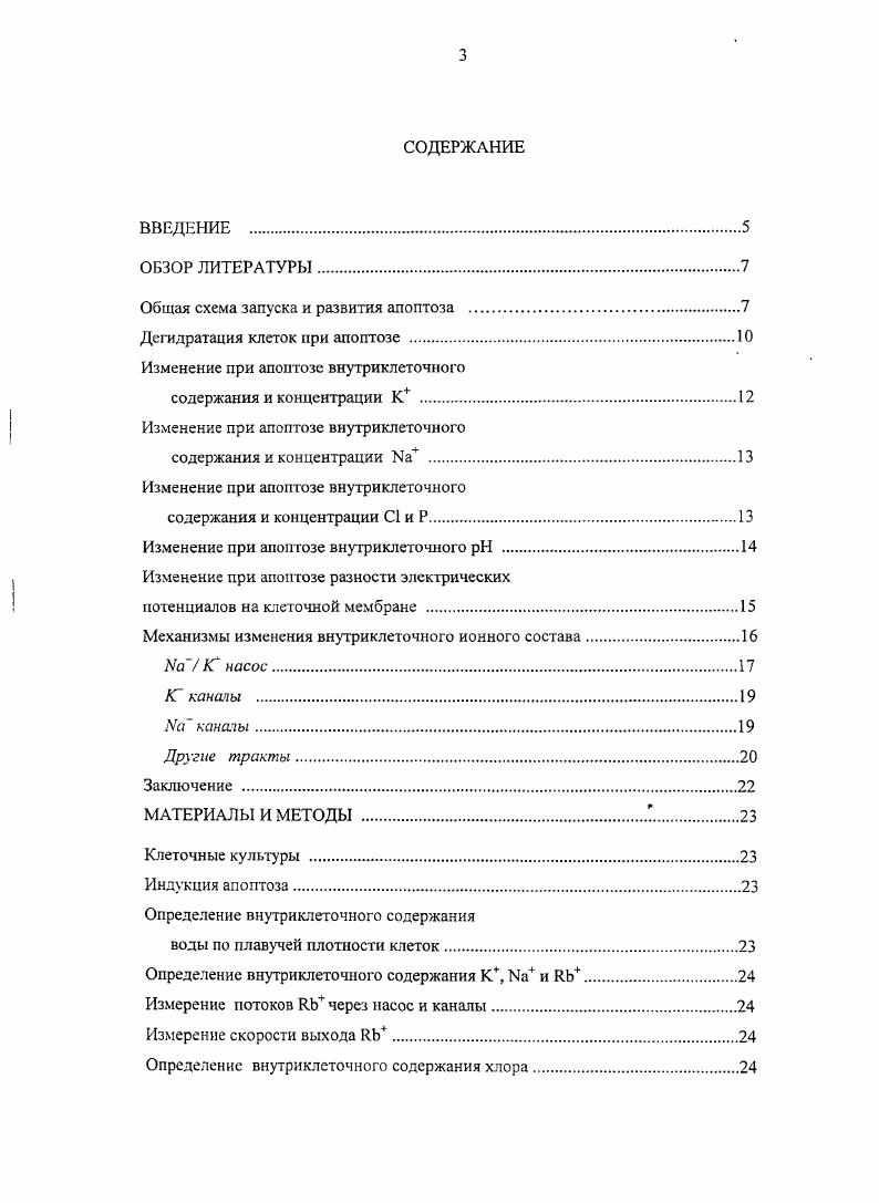 Изменение при апоптозе внутриклеточного