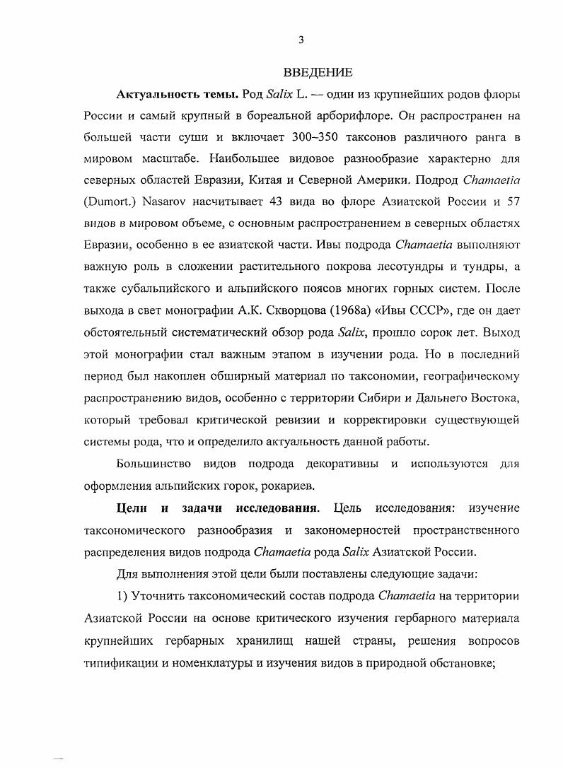 Глава 3. Морфологические признаки представителей подрода