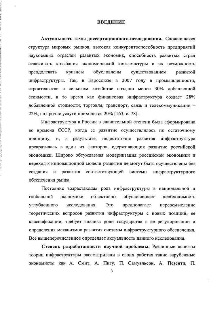 инфраструктурного обеспечения рынка