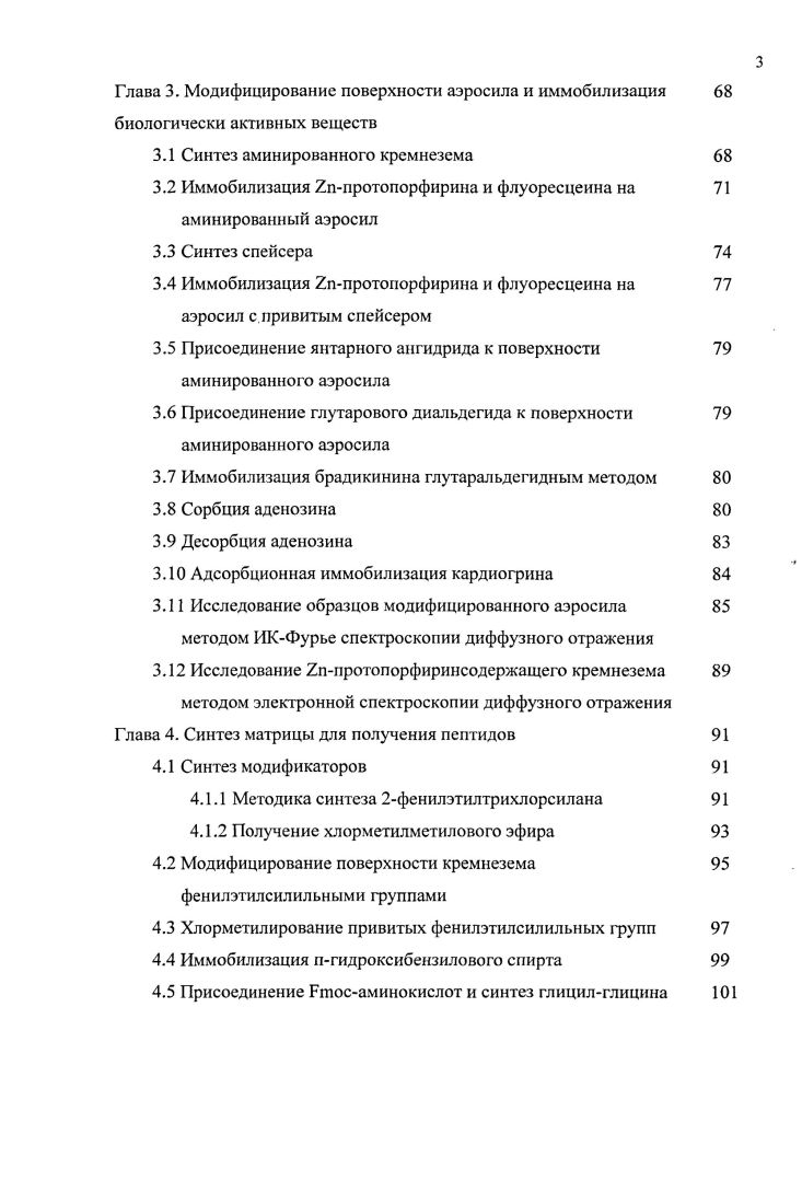 1.2 Синтез химически модифицированных кремнеземов 